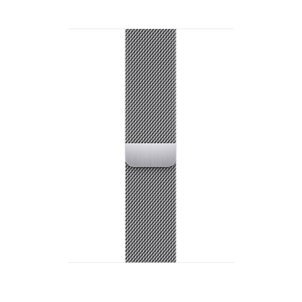 Ремешок Apple Миланский сетчатый для Apple Watch 45mm, Нержавеющая сталь, серебристый