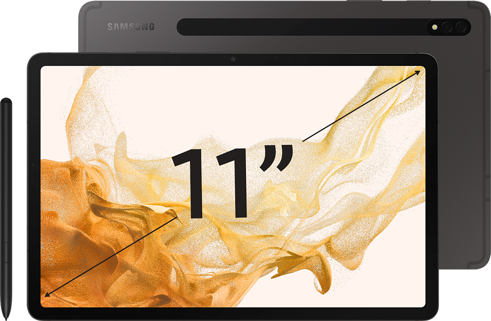 Планшет Samsung Galaxy Tab S8 5G 128 ГБ графит (SM-X706BZAAGLB)