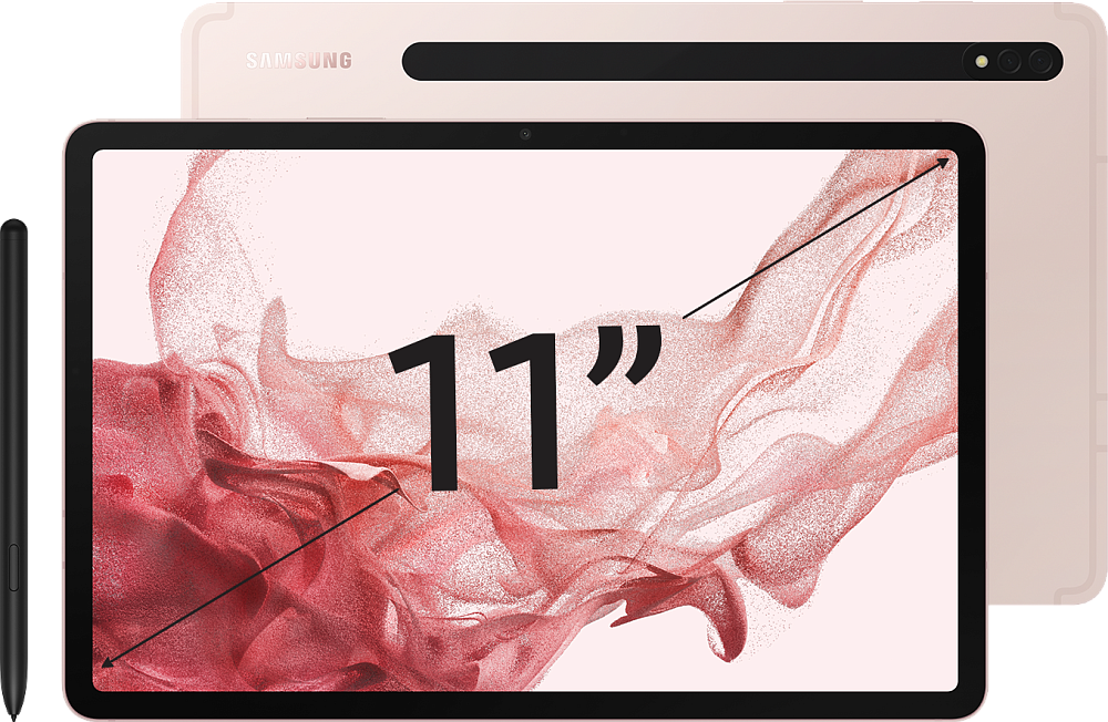 Планшет Samsung Galaxy Tab S8 Wi-Fi 128 ГБ  розовое золото (SM-X700NIDACAU)
