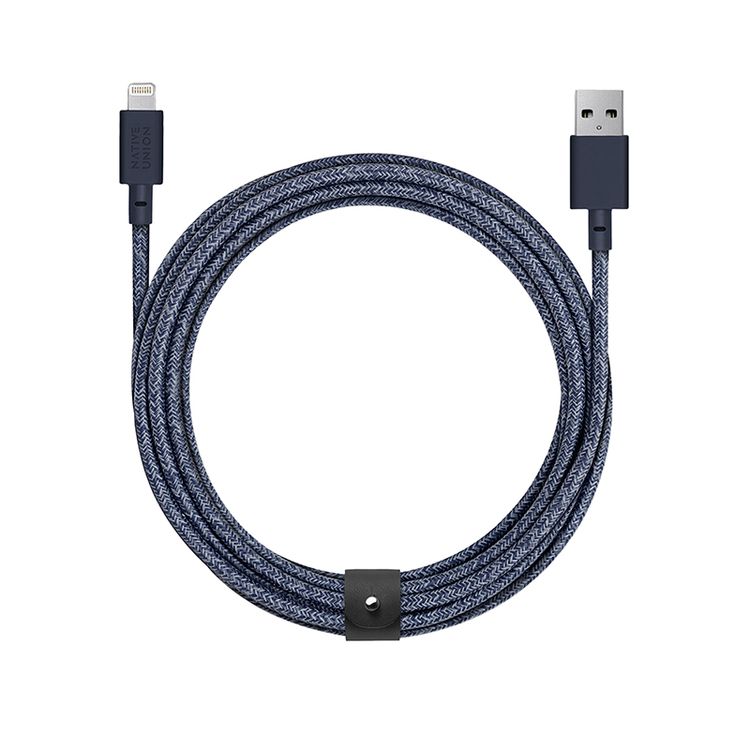 Кабель Native Union Belt Cable XL USB / Lightning, 3м, синий