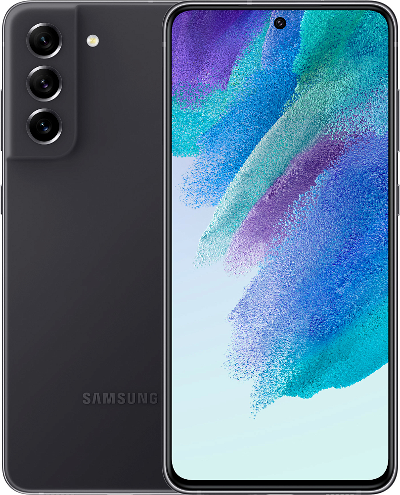 Смартфон Samsung Galaxy S21 FE (Qualcomm) 128 ГБ серый (SM-G990BZAFCAU)
