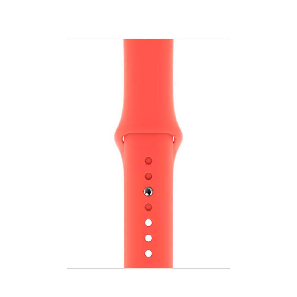 Ремешок Apple Sport Band для Apple Watch 44mm, Фторэластомер, розовый цитрус