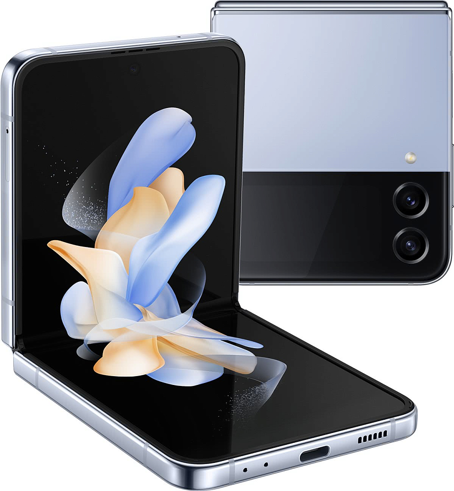 Смартфон Samsung Galaxy Z Flip4 128 ГБ голубой (SM-F721BLBGSKZ)