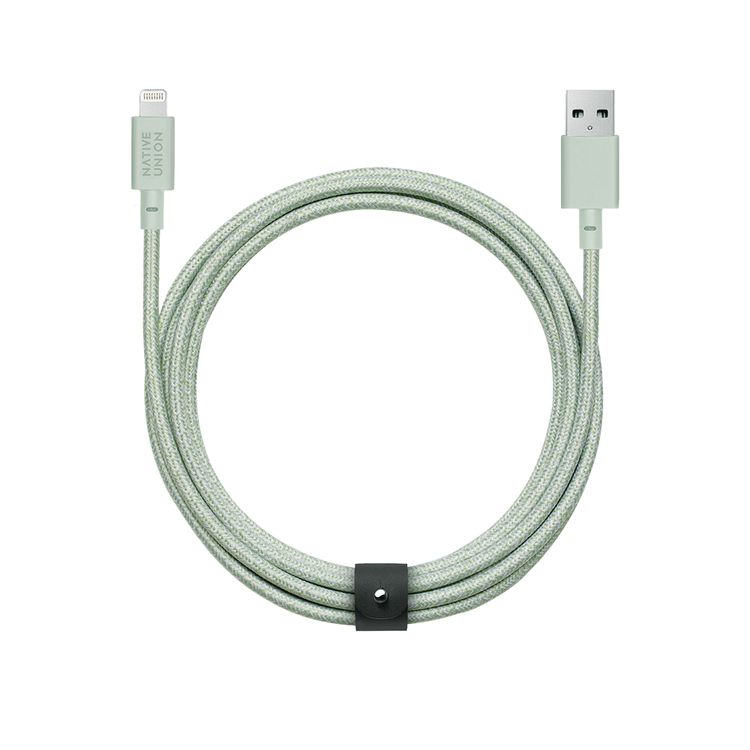 Кабель Native Union Belt Cable XL Cosmos USB / Lightning, 3м, зеленый