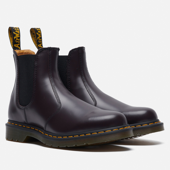 Dr. Martens 2976 Yellow Stitch Smooth Leather Chelsea