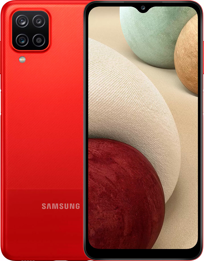 Смартфон Samsung Galaxy A12 (Exynos) 64 ГБ красный (SM-A127FZRVCAU)
