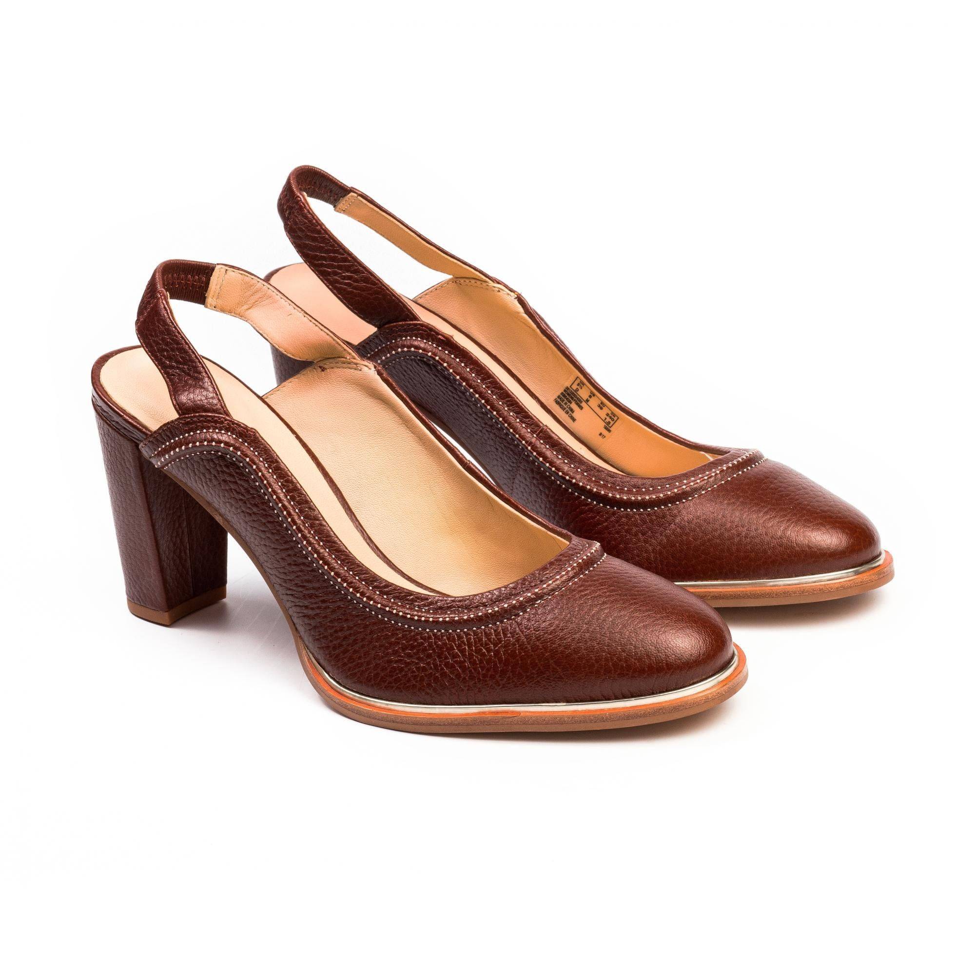 Женские туфли с закрытым мыском/открытой пяткой Clarks(Ellis Ivy 26132003), коричневые