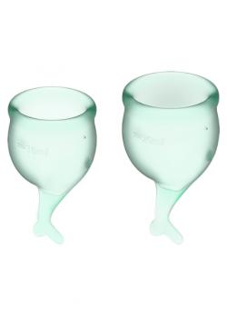 Набор менструальных чаш Satisfyer Feel secure Menstrual Cup (light green)