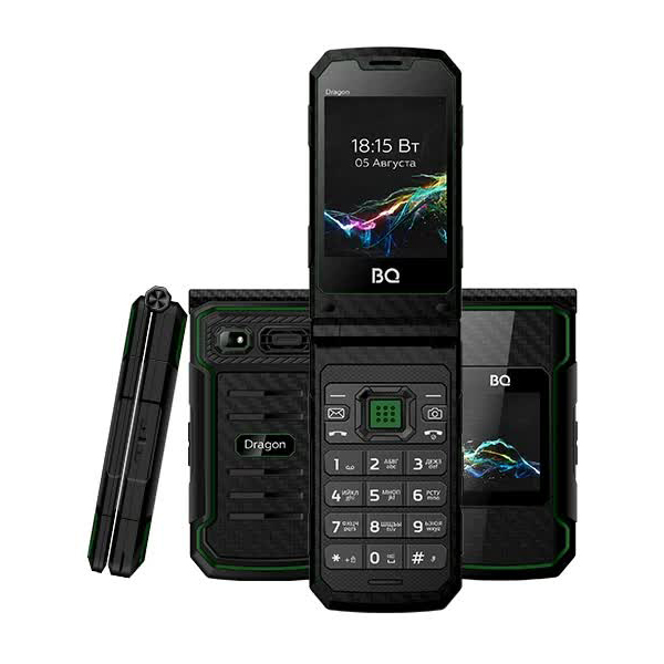 Мобильный телефон BQ 2822 Dragon Black/Green