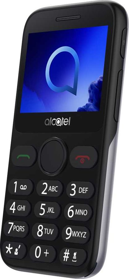 Мобильный телефон Alcatel 2019G Black/Metallic Silver