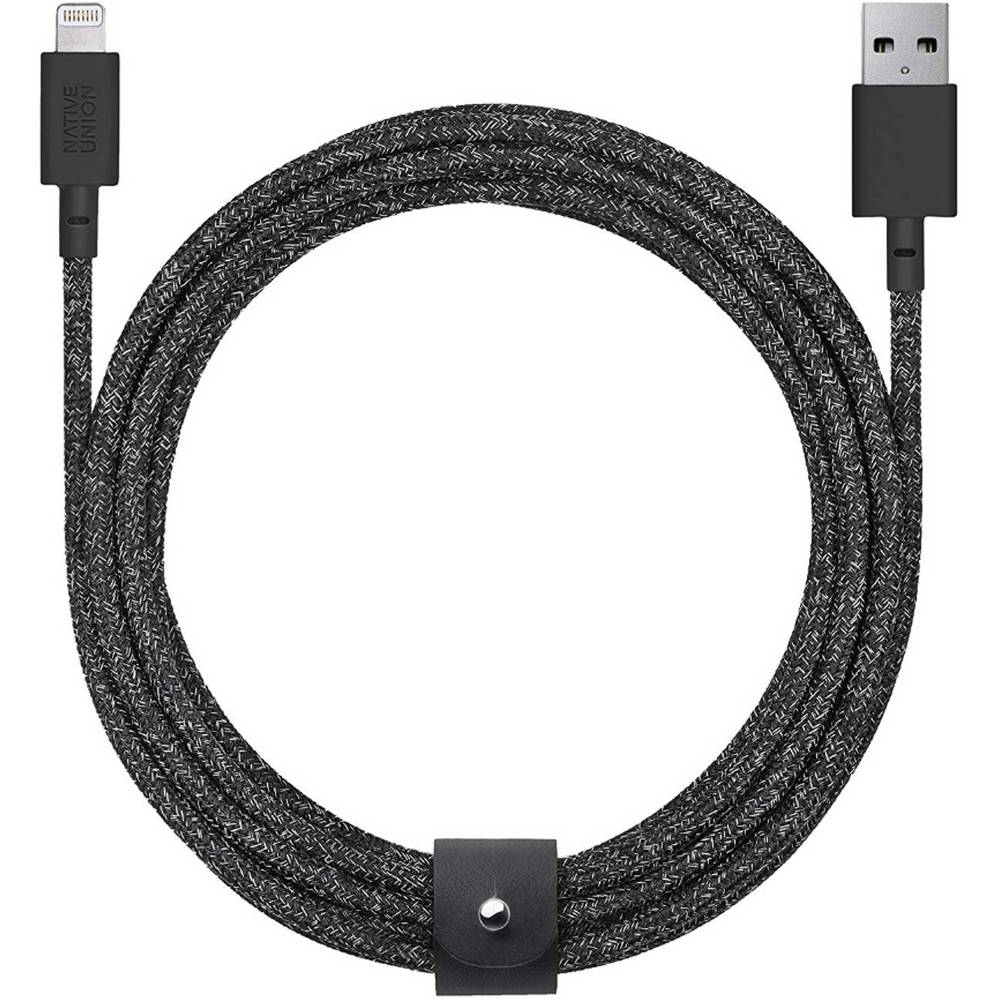 Кабель Native Union Belt Cable XL Cosmos Black USB / Lightning, 3м, черный