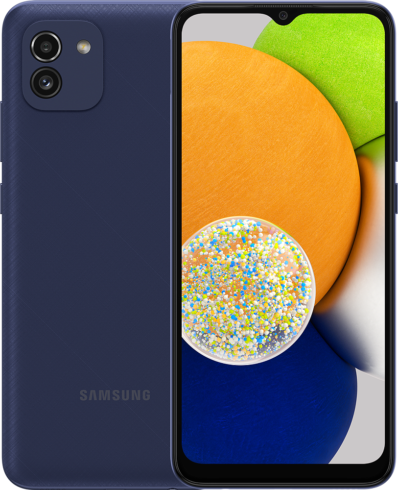 Смартфон Samsung Galaxy A03 32 Гб Синий (SM-A035FZBDGLB)