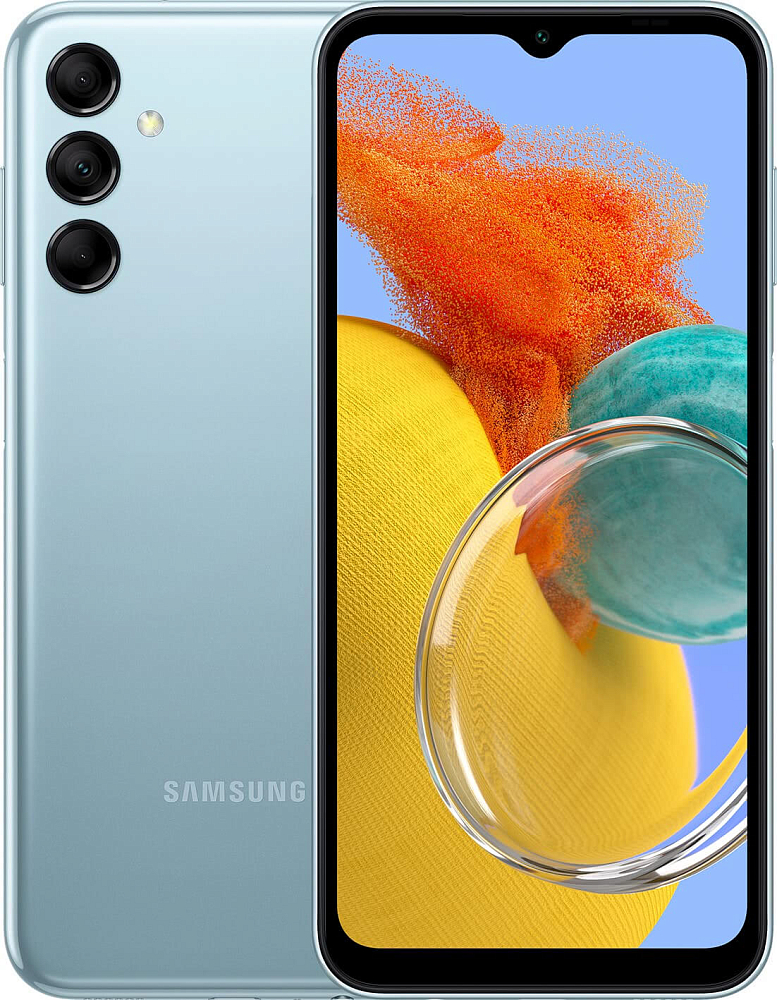 Смартфон Samsung Galaxy M14 64 ГБ Голубой