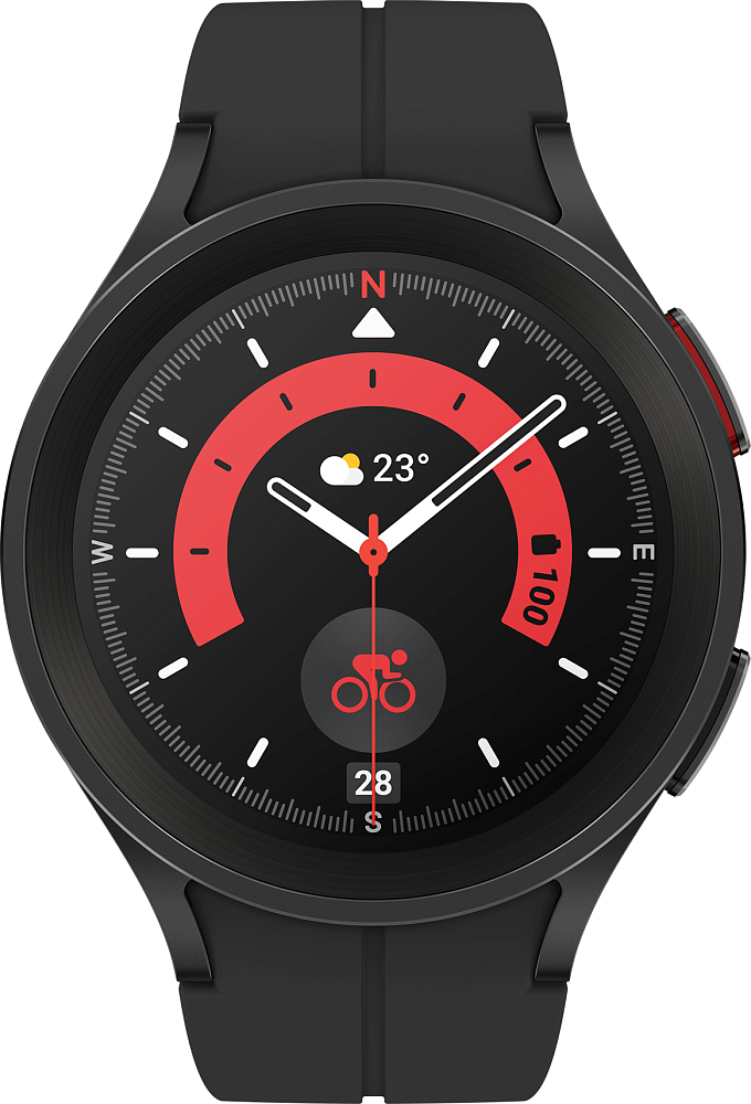 Смарт-часы Samsung Galaxy Watch5 Pro, 45 мм черный титан (SM-R920NZKAEUE)