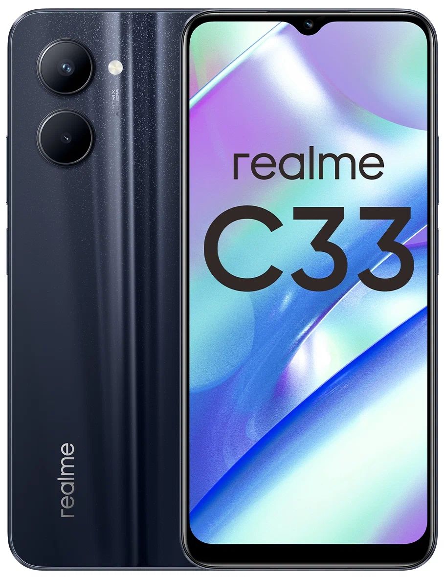 Смартфон Realme C33 4/64Gb Black состояние отличное