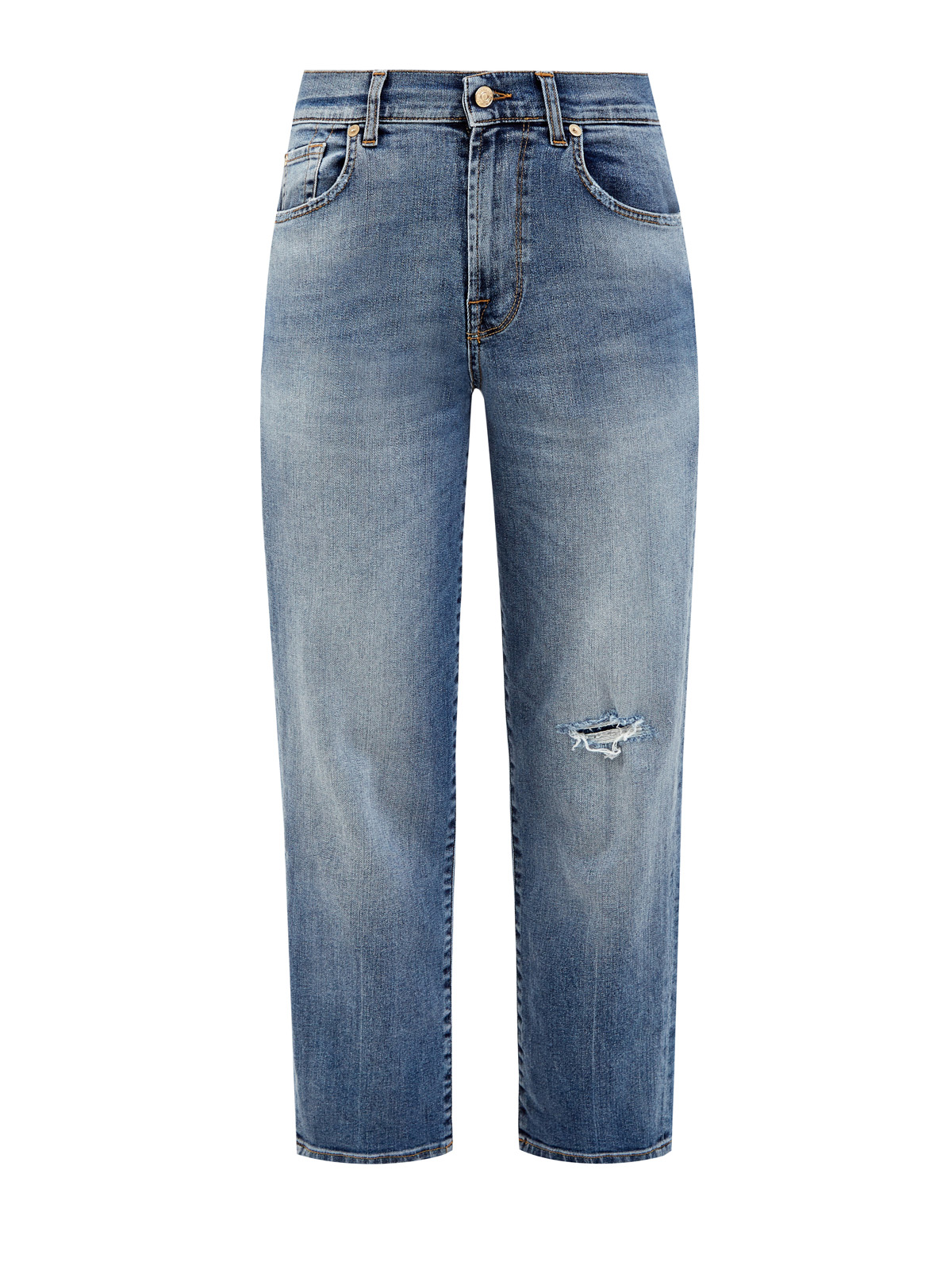 Укороченные джинсы Modern Straight из выбеленного денима