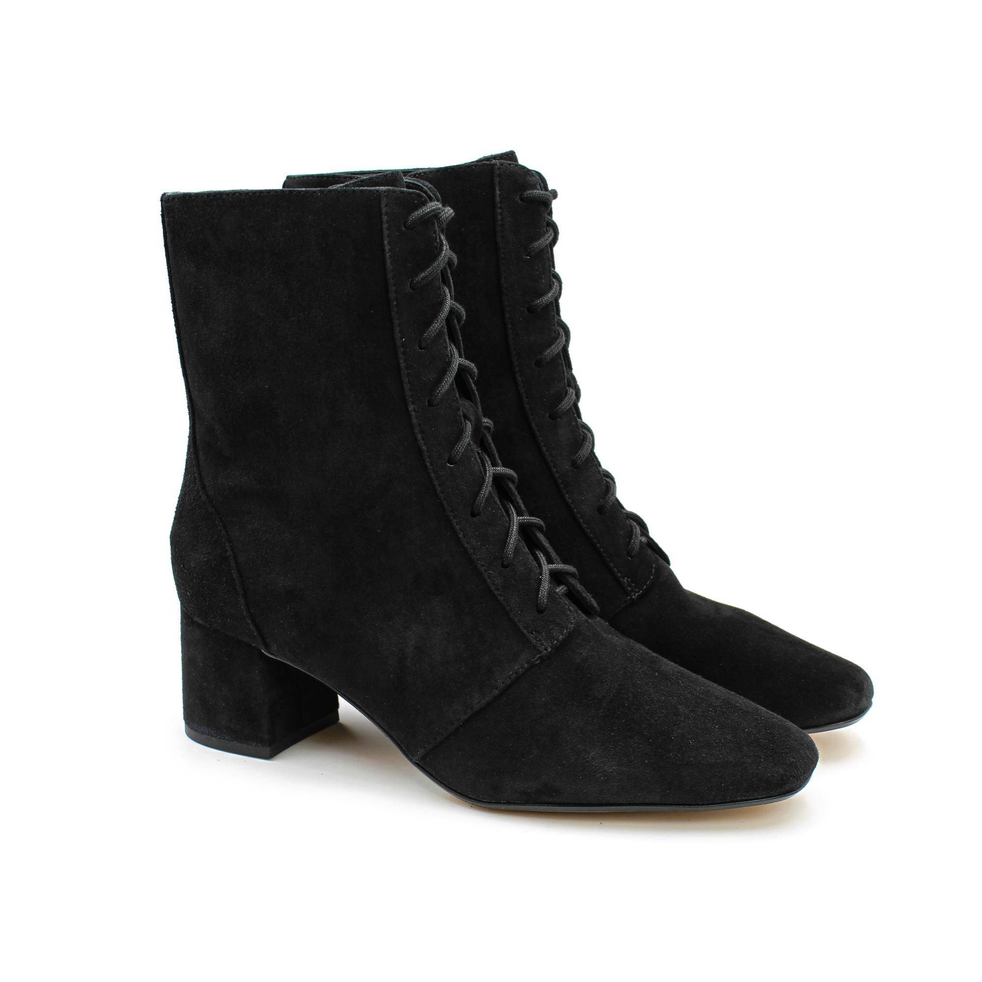 Женские высокие ботинки Clarks(Sheer55 Lace 26151007), черные