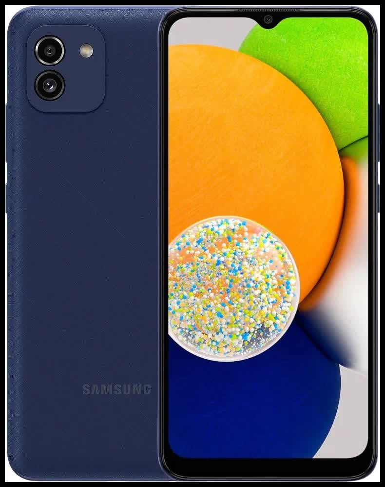 Смартфон Samsung Galaxy A03 3/32Gb (SM-A035FZBDSKZ) Blue