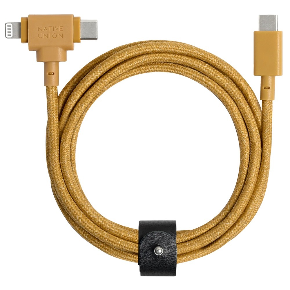 Кабель Native Union USB-C to USB-C/Lightning USB-C / USB-C + Lighting, 1,8м, крафт