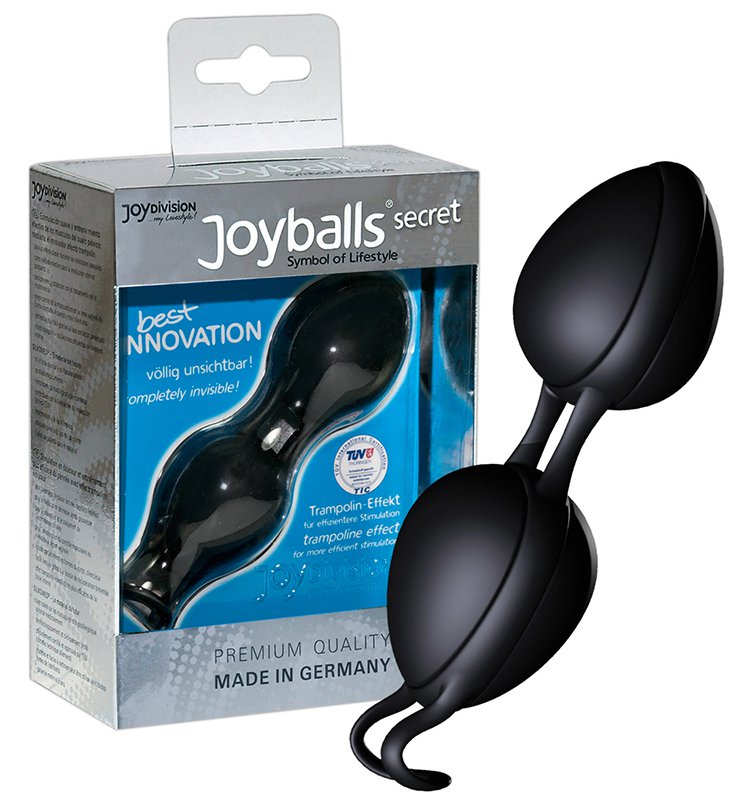 Вагинальные шарики Joyballs Secret со смещенным центром тяжести – черный