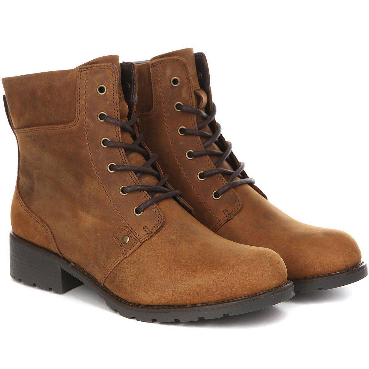 Женские высокие ботинки Clarks(Orinoco Spice 26110936), коричневые