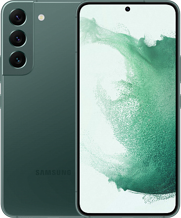 Смартфон Samsung Galaxy S22 (Qualcomm) 256 ГБ зеленый (SM-S901EZGGGLB)