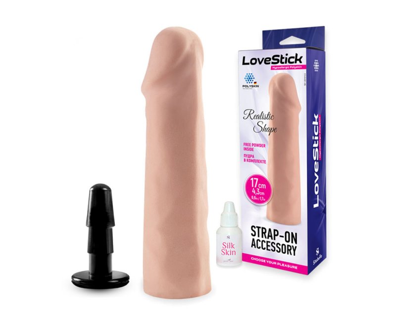 Насадка для страпона LoveStick. L-17. d-4.6