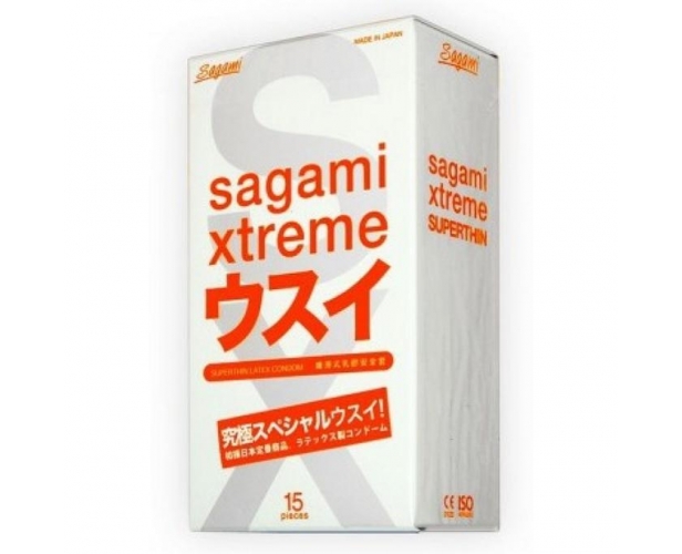 Презервативы Sagami Xtreme 0.04 мм - 15 шт в уп.