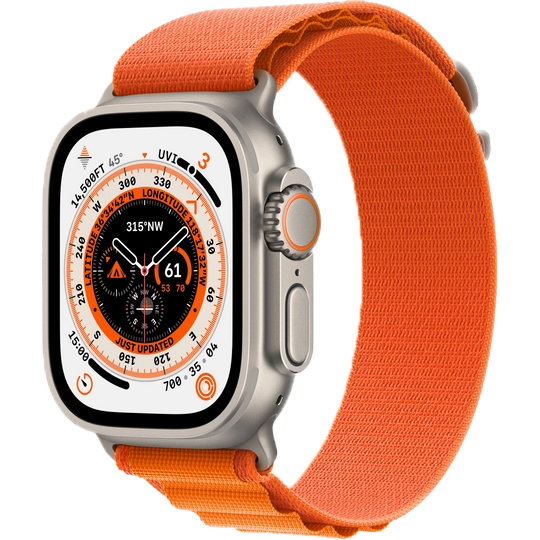 Apple Watch Ultra GPS + Cellular 49mm (ремешок Alpine Loop оранжевый, IP6X)
