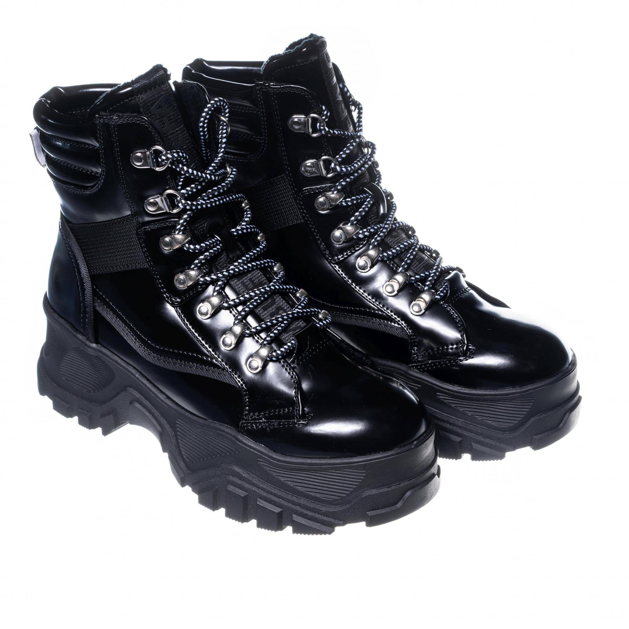 Женские высокие ботинки Buffalo shoes(FENDO 1284060), черные