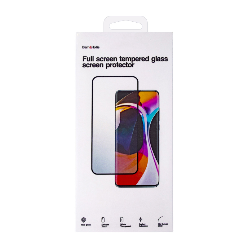 Защитное стекло Barn&Hollis Full Screen tempered glass Full Glue для Xiaomi Poco M4 Pro 5G (черная рамка)