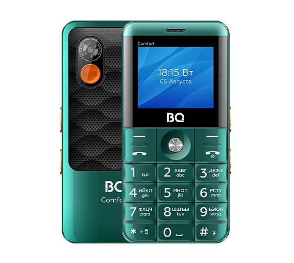 Мобильный телефон BQ 2006 Comfort Green-Black