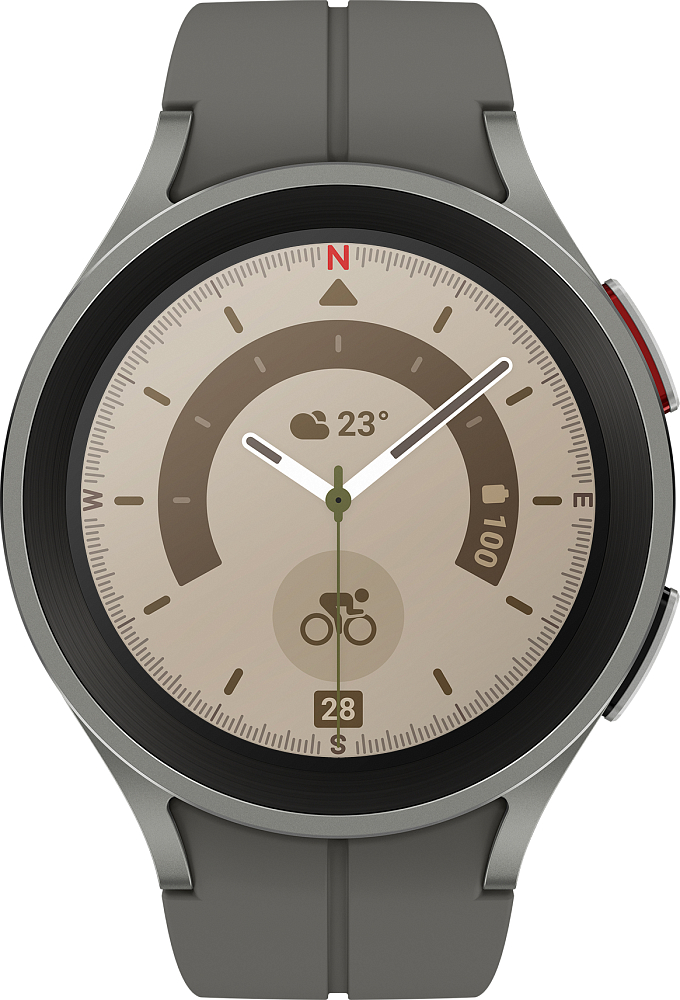 Смарт-часы Samsung Galaxy Watch5 Pro, 45 мм серый титан (SM-R920NZTACIS)